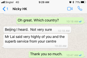 testimonial Mr. Lai a